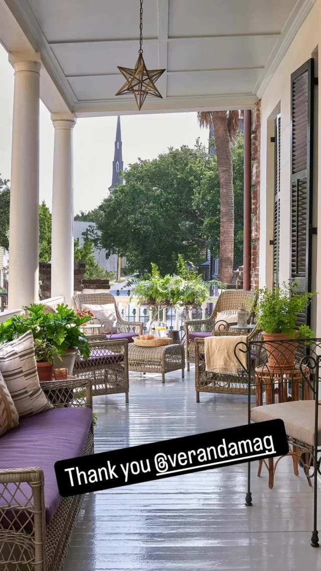 So excited to have this little Charleston gem on Designer House Tours with @verandamag. So blessed to call two of the best cities in the world home! Thank you katherine Owen and @alisongootee for capturing “her.” Check out the article in the link in bio above. #elizabeth #melissarufty